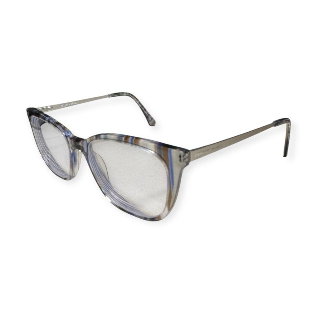 Draper James DJ5050 Eyeglasses Women Smoke Stripe 53-17-140mm Multi Color Silver